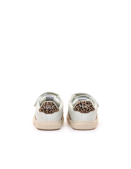 Deportiva barefoot FREE Modern Blanco/Oro Mustang Free