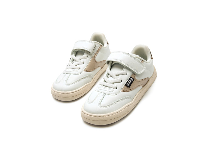 Deportiva barefoot FREE Modern Blanco/Oro...