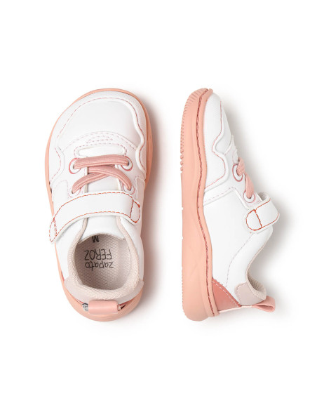 Olocau Rocker Blanco Rosa Zapato Feroz