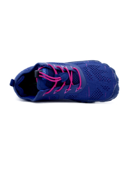 Zapatilla deportiva barefoot Saguaro Adulto XZA052NP smart I Azul/Rosa