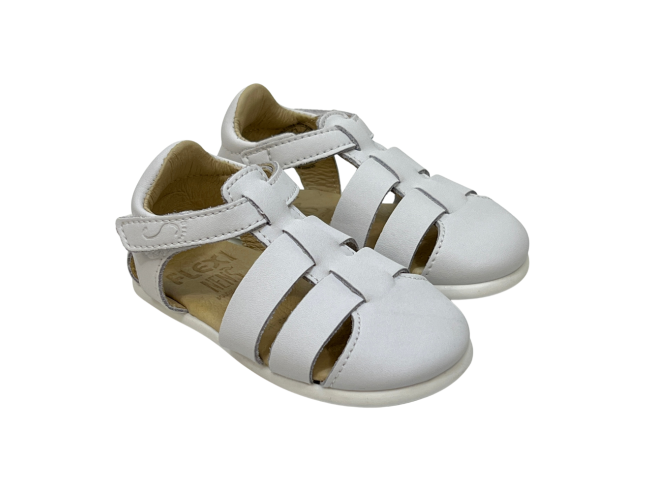 Sandalia respetuosa trenzada Flexi Nens Blanco