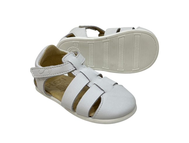 Sandalia respetuosa trenzada Flexi Nens Blanco