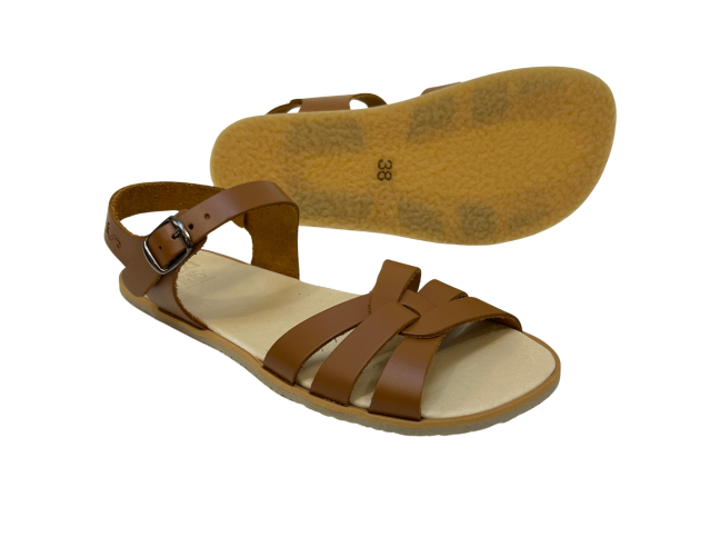 Sandalia barefoot Cruzada Flexi NENS Cuero