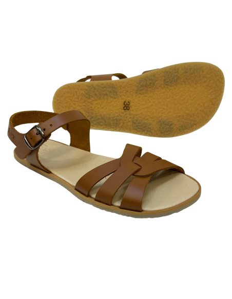 Sandalia barefoot Cruzada Flexi NENS Cuero