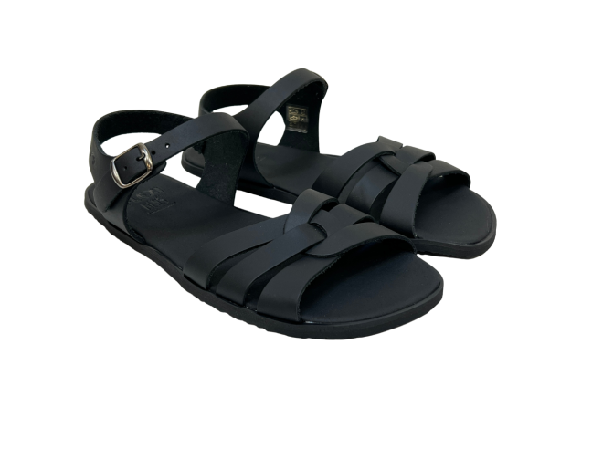 Sandalia barefoot Cruzada Flexi NENS Negro
