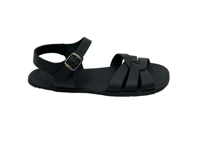 Sandalia barefoot Cruzada Flexi NENS Negro