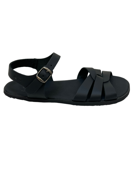 Sandalia barefoot Cruzada Flexi NENS Negro