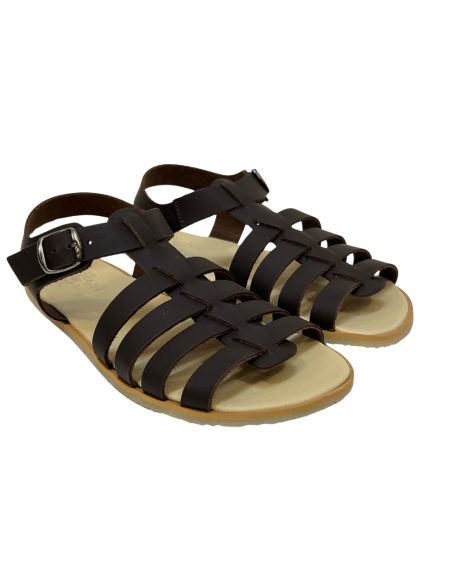 Sandalia barefoot Romana Flexi NENS Marrón