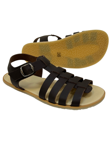 Sandalia barefoot Romana Flexi NENS Marrón