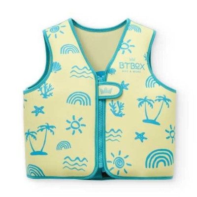 CHALECO FLOTADOR INFANTIL BTBOX NEON PALMS