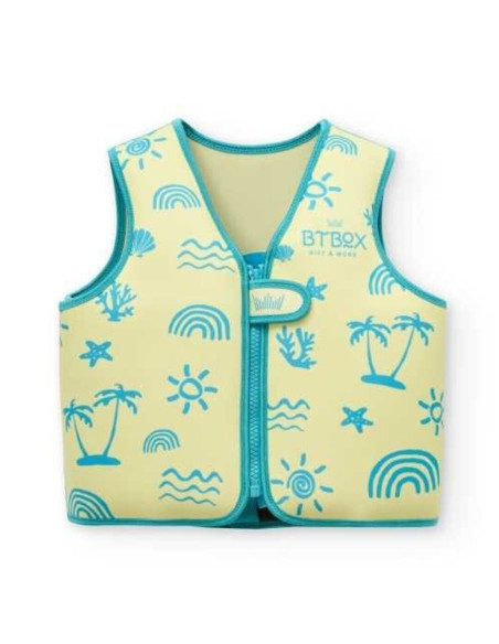 CHALECO FLOTADOR INFANTIL BTBOX NEON PALMS
