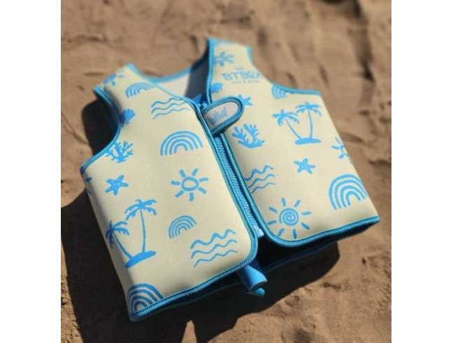 CHALECO FLOTADOR INFANTIL BTBOX NEON PALMS
