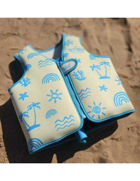 CHALECO FLOTADOR INFANTIL BTBOX NEON PALMS