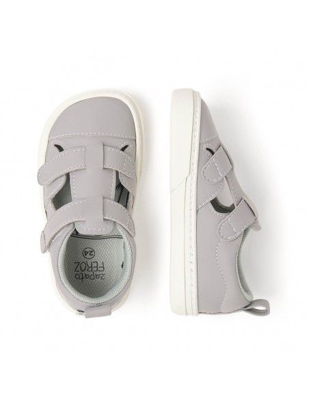 Zapato Feroz Sandalia Jávea Rocker Gris Microfibra Serraje