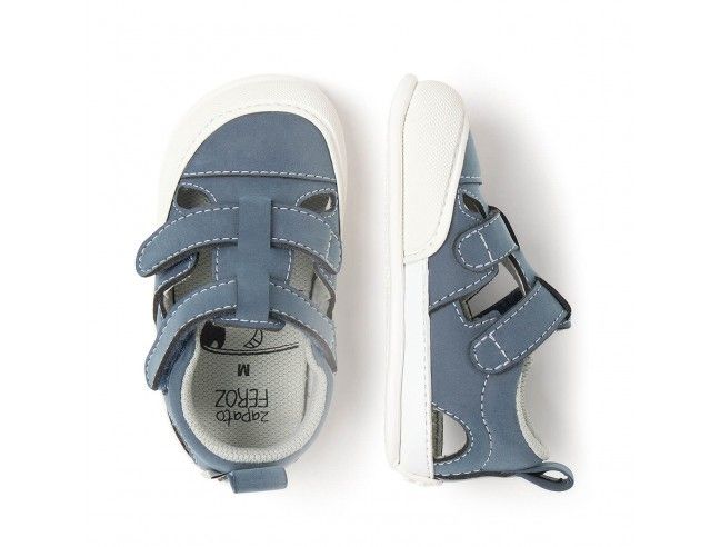 Zapato Feroz Sandalia Jávea Azul Microfibra...