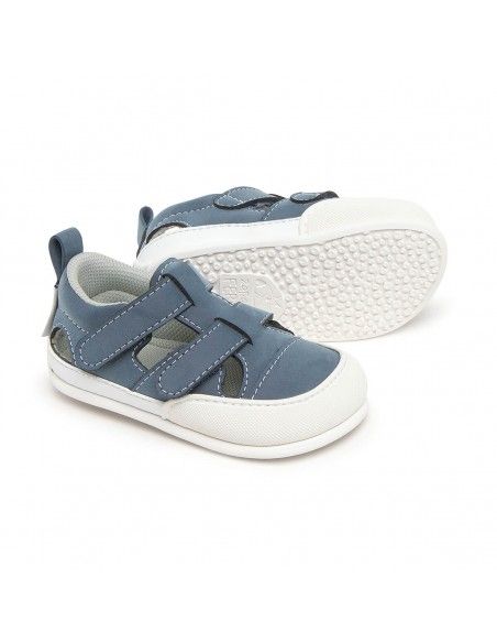Zapato Feroz Sandalia Jávea Azul Microfibra Serraje