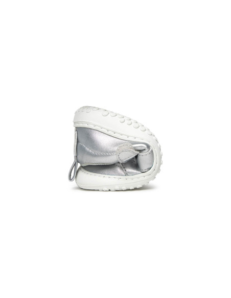 Zapato Feroz Sandalia Irta Rocker Plata Microfibra