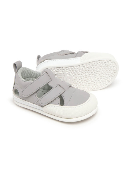 Zapato Feroz Sandalia Jávea Gris Microfibra Serraje