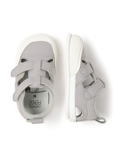 Zapato Feroz Sandalia Jávea Gris Microfibra Serraje