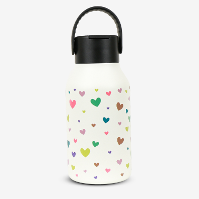 Botella Termo Runbott Mii Confetti Corazones 350 ml