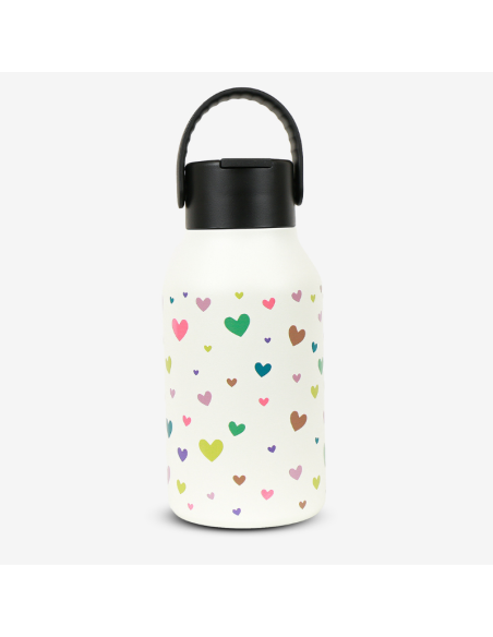 Botella Termo Runbott Mii Confetti Corazones 350 ml
