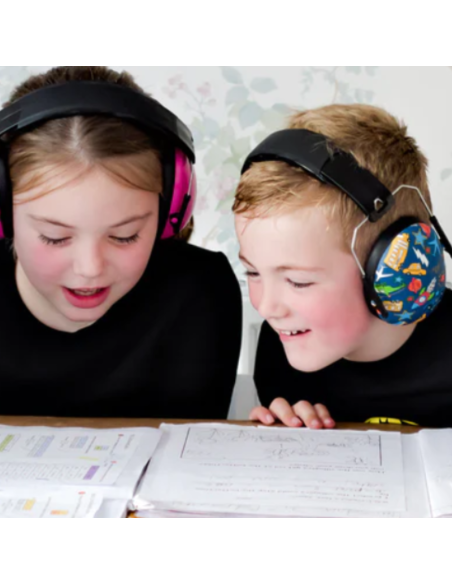 Auriculares cancelación de ruido para niñas y niños KIDS BANZ Transports (+3 años)
