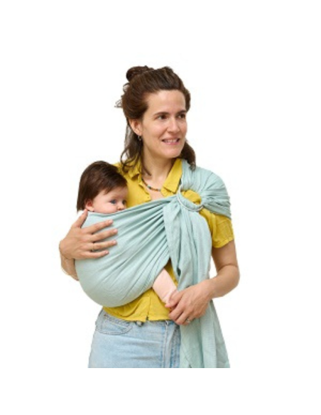 Bandolera portabebés de bambú Fresh Menta MOMAWO