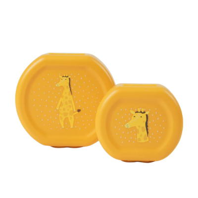 Pack Fiambrera Trixie con clip abre fácil- 2 Uds. - Giraffe