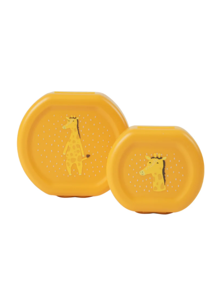 Pack Fiambrera Trixie con clip abre fácil- 2 Uds. - Giraffe