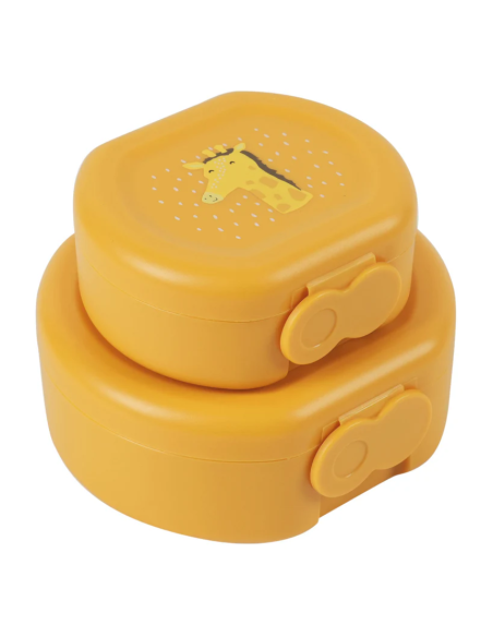 Pack Fiambrera Trixie con clip abre fácil- 2 Uds. - Giraffe
