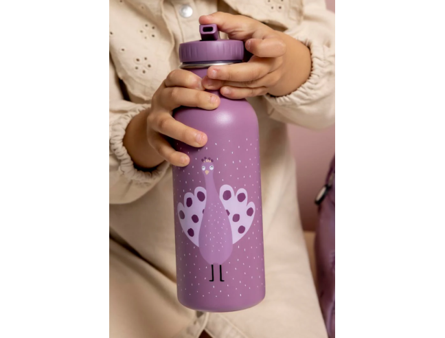 Botella Trixie de acero inoxidable Peacok 500ml