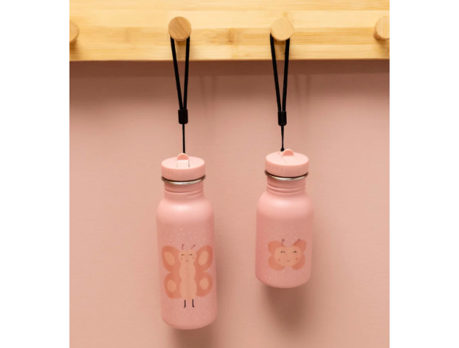 Botella Trixie de acero inoxidable Butterfly...