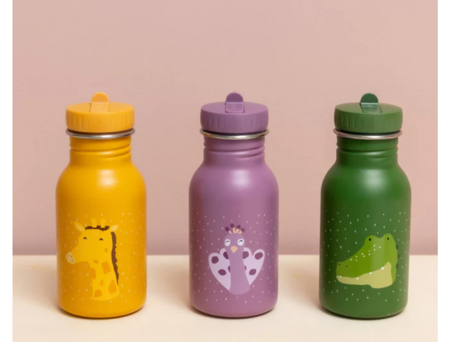 Botella Trixie de acero inoxidable Peacok 350ml
