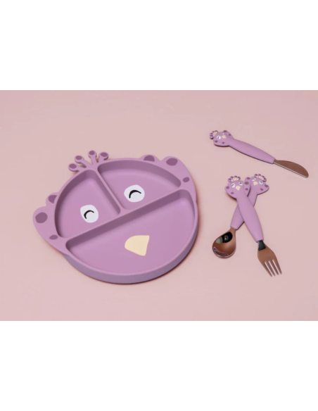 Plato Silicona con ventosa y compartimentos Trixie PEACOK