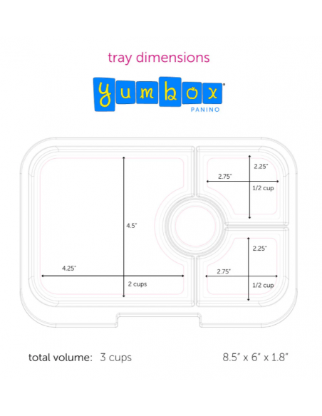 YUMBOX SNACK 3C Glitter Lavanda