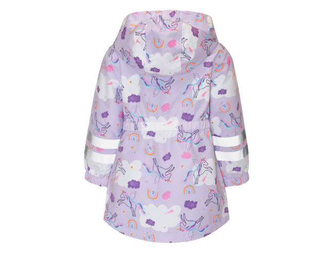 Chaqueta impermeable infantil Playshoes Unicornios