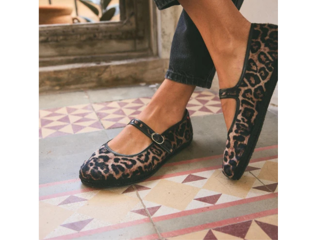 Bailarina barefoot Mary Jane Giungla Barevene