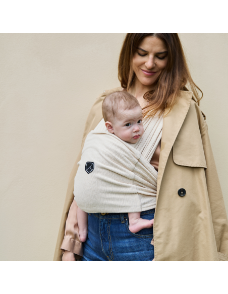 Fular elástico preanudado Cuddle Band 1 Beige Koala BabyCare