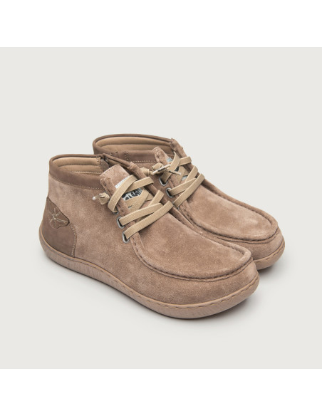 Zapato abotinado Wallabee NAYA barefoot Sunni Sabbi  TAUPE