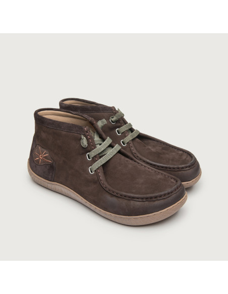 Zapato abotinado Wallabee barefoot TAKAN Sunni Sabbi CHOCOLATE