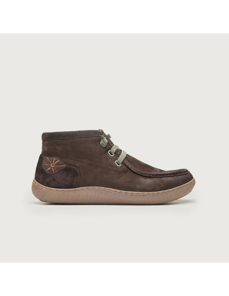 Zapato abotinado Wallabee barefoot TAKAN Sunni Sabbi CHOCOLATE