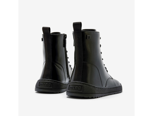 Botín barefoot con cordón POLY NEGRO Mustang