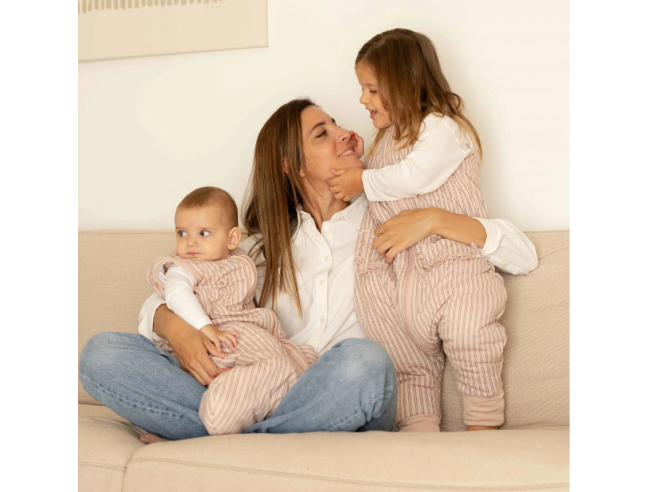 Saco de dormir Molis&Co - Navy and Pink Stripes...