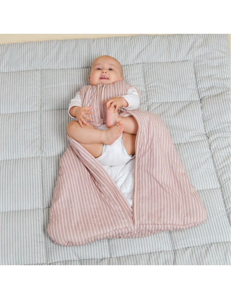 Saco de dormir Molis&Co - Navy and Pink Stripes - TOG 2.5