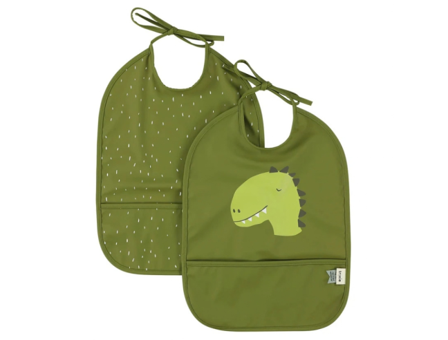 Set 2 Babero impermeable Trixie Dino