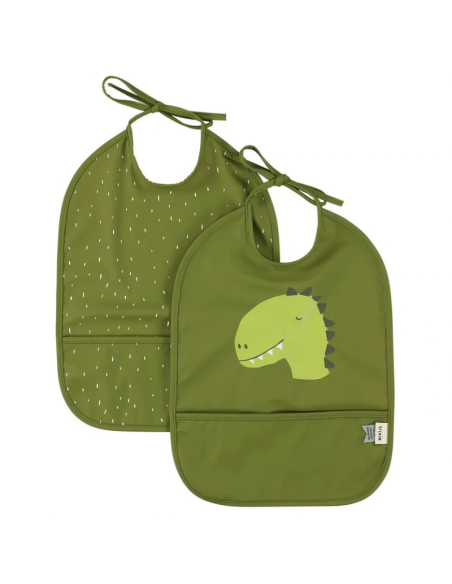 Set 2 Babero impermeable Trixie Dino