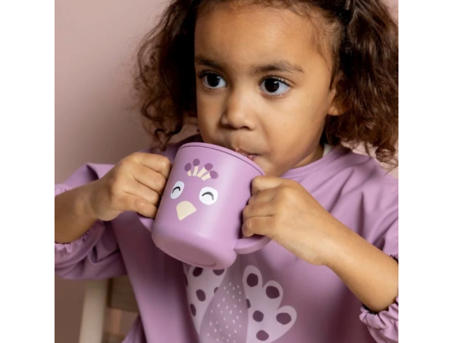 Vaso de aprendizaje de silicona Trixie Peacok