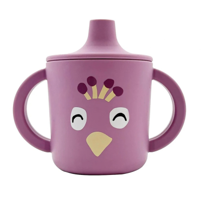 Vaso de aprendizaje de silicona Trixie Peacok