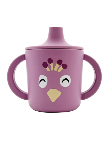 Vaso de aprendizaje de silicona Trixie Peacok