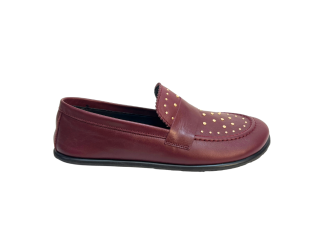 Mocasin Barefoot Cathay Burdeos EliSoft Shoes